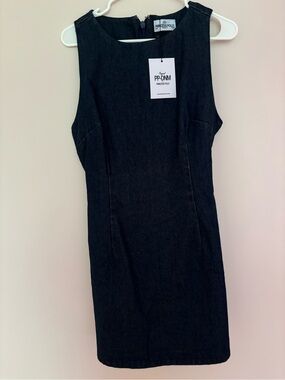 Princess Polly Black Sleeveless Sheath Mini Dress